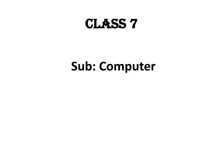 class 7 class 7