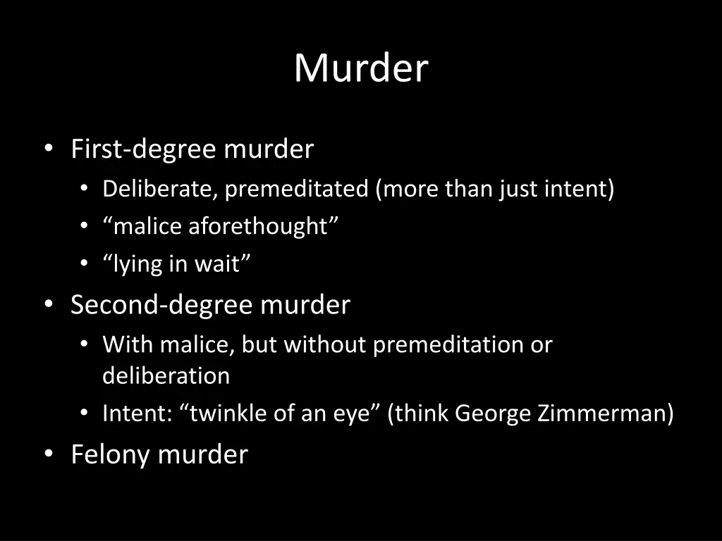 murder