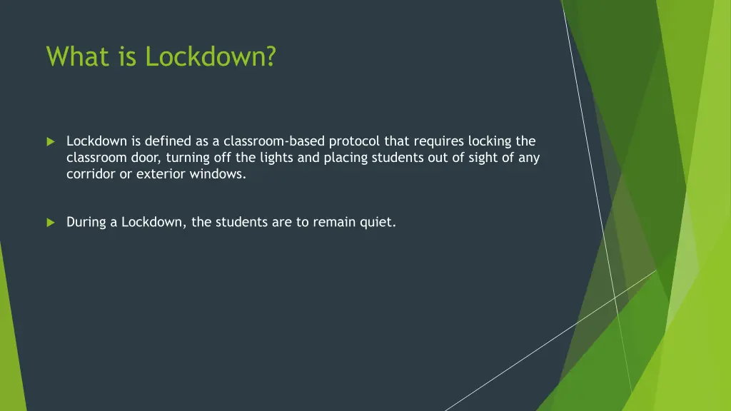 what is lockdown