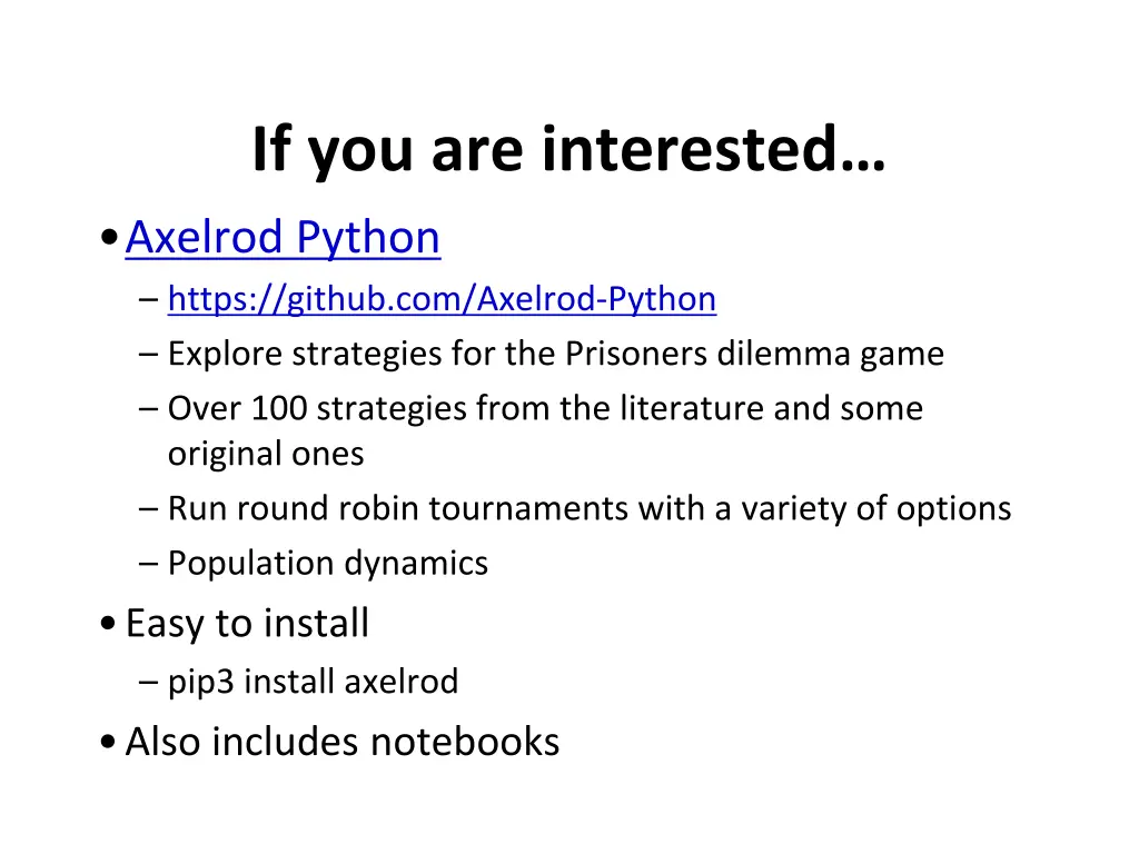 if you are interested