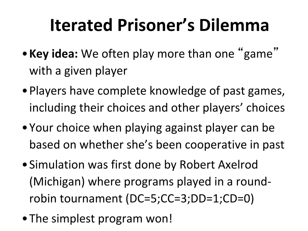iterated prisoner s dilemma 1