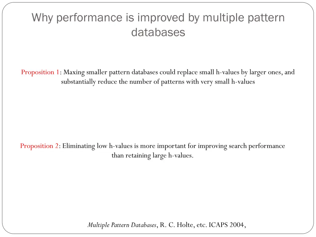why performance is improved by multiple pattern