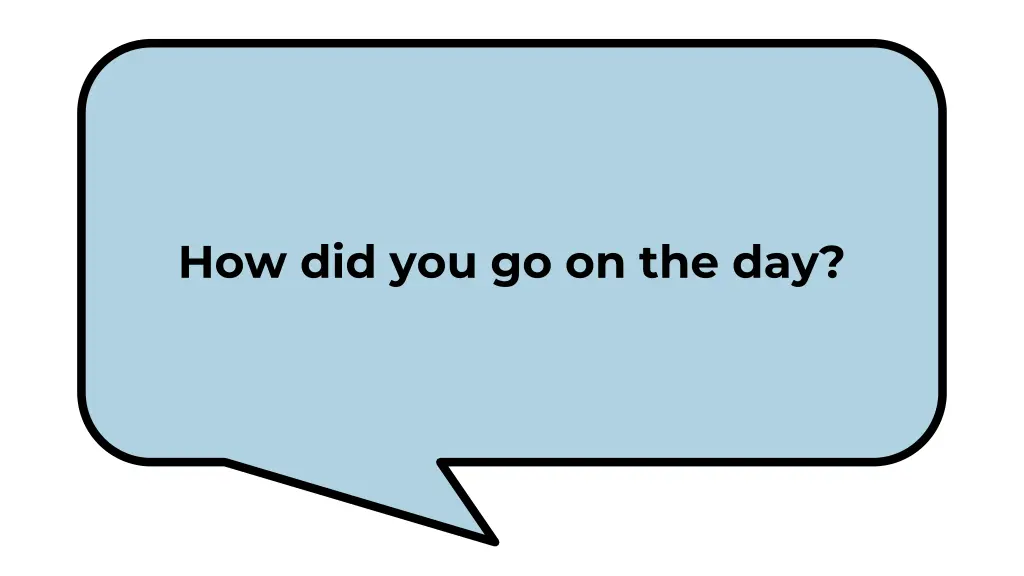 how did you go on the day