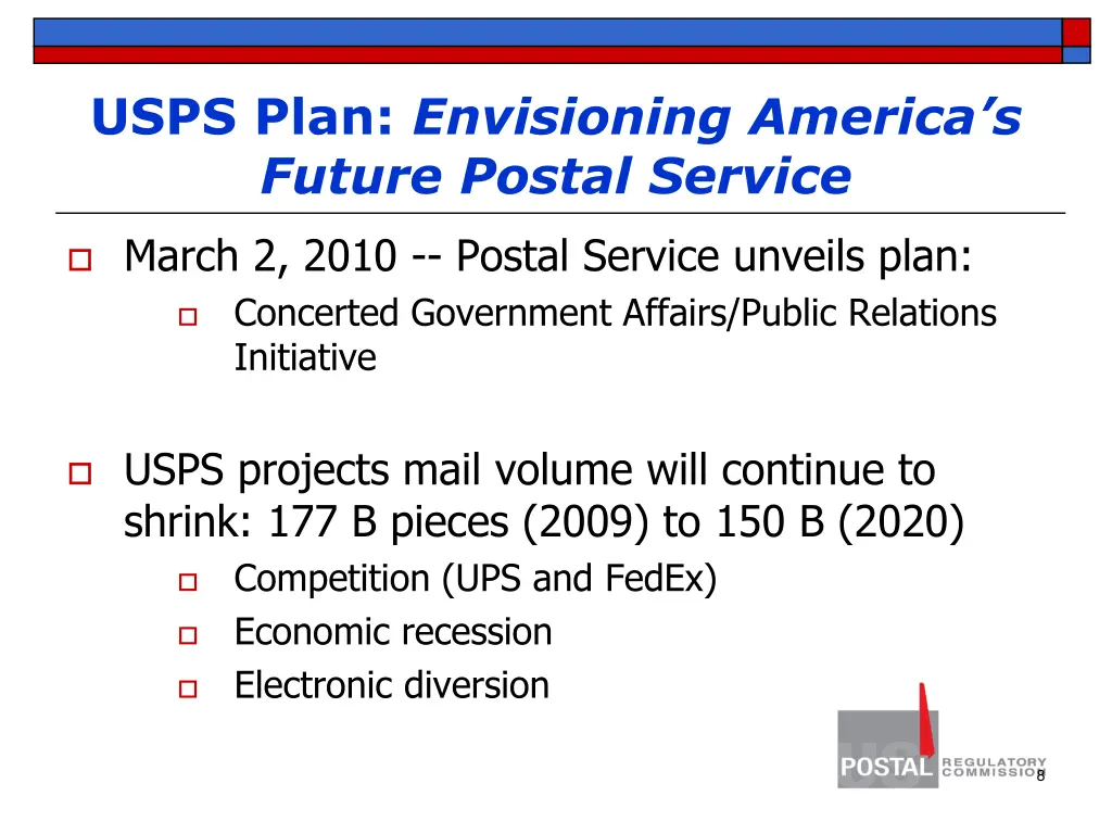 usps plan envisioning america s future postal