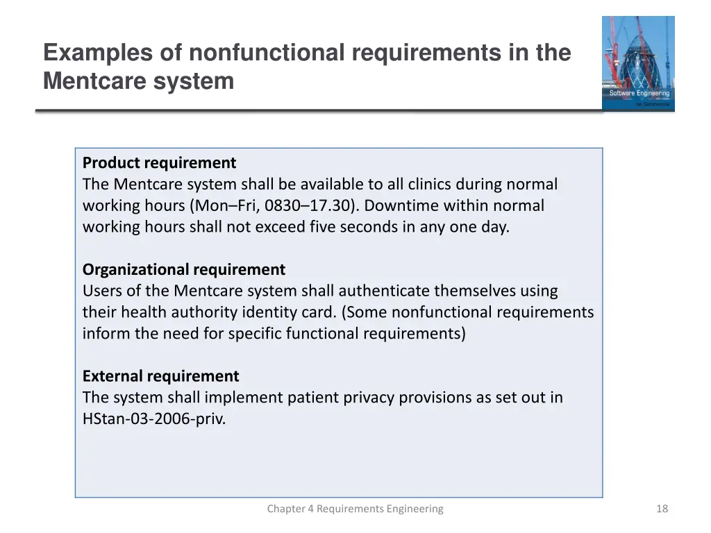examples of nonfunctional requirements