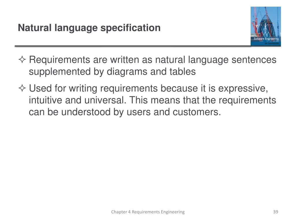 natural language specification