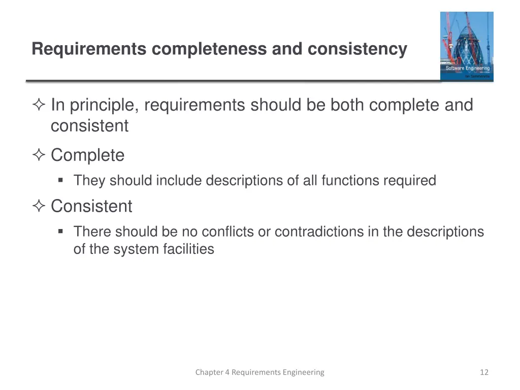 requirements completeness and consistency