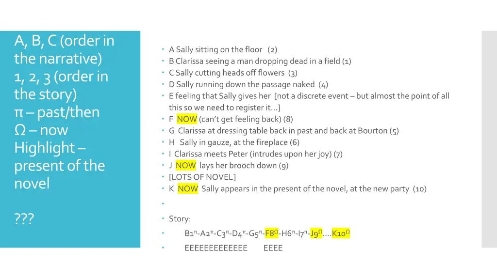 a b c order in the narrative 1 2 3 order