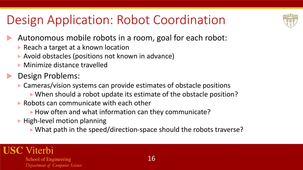 design application robot coordination