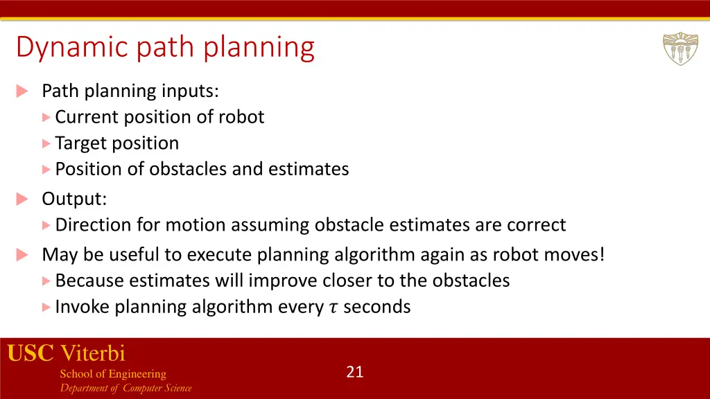 dynamic path planning