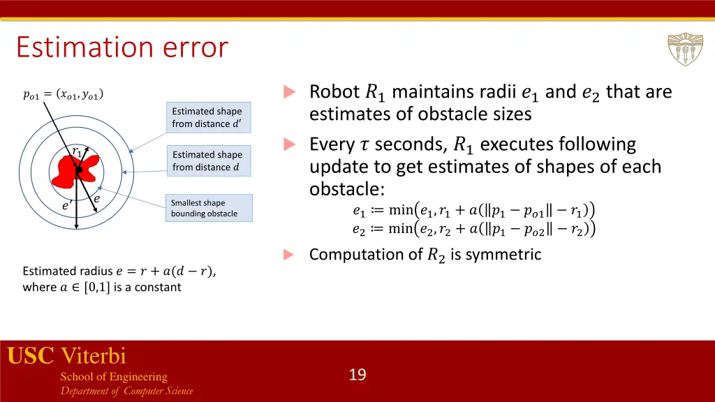 estimation error