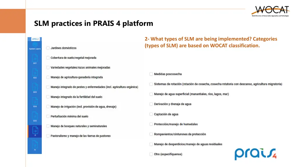slm practices in prais 4 platform 1