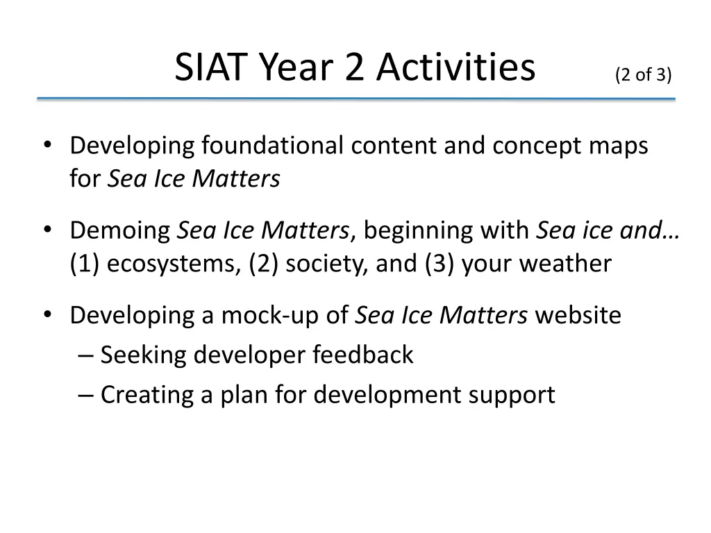 siat year 2 activities 1