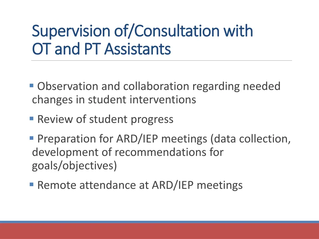 supervision of consultation with supervision