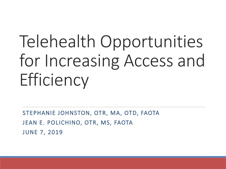 telehealth opportunities for increasing access