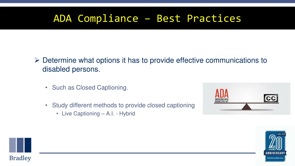 ada compliance best practices