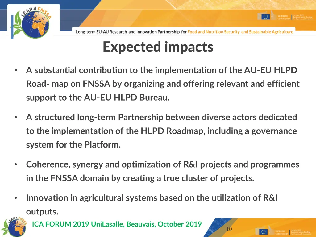 expected impacts
