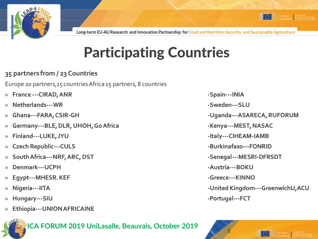 participating countries