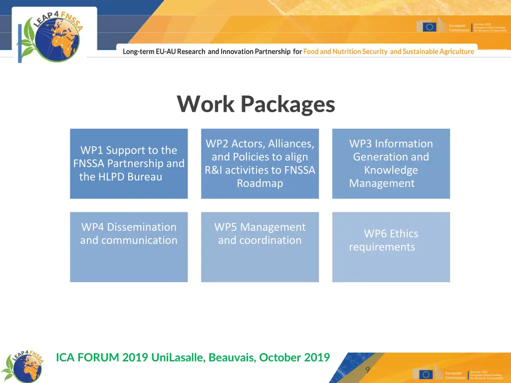 work packages