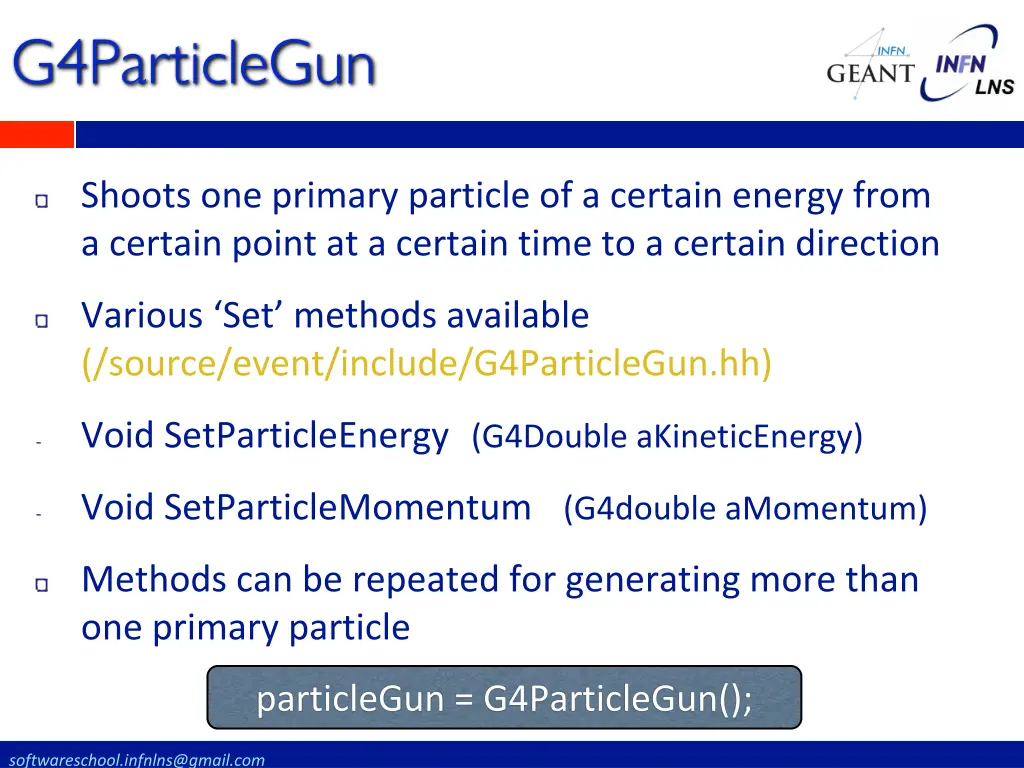 g4particlegun