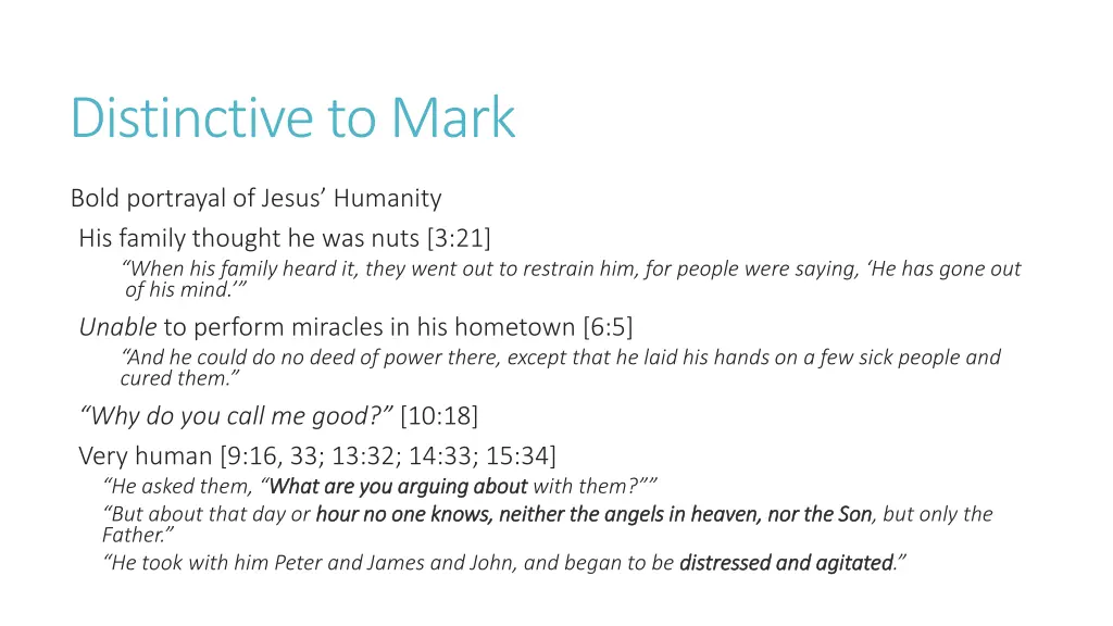 distinctive to mark