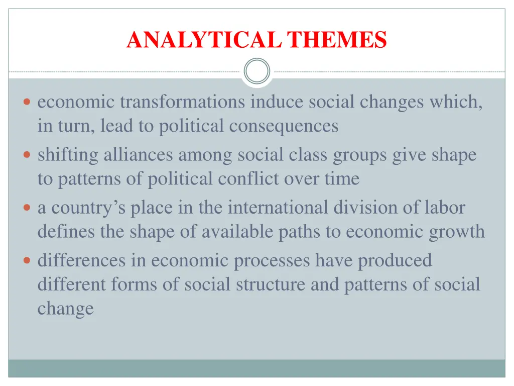 analytical themes