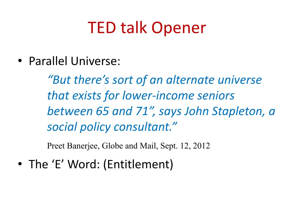 ted talk opener