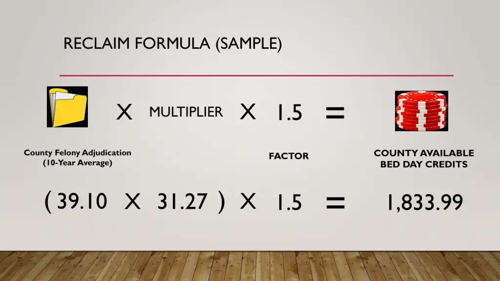 reclaim formula sample 1
