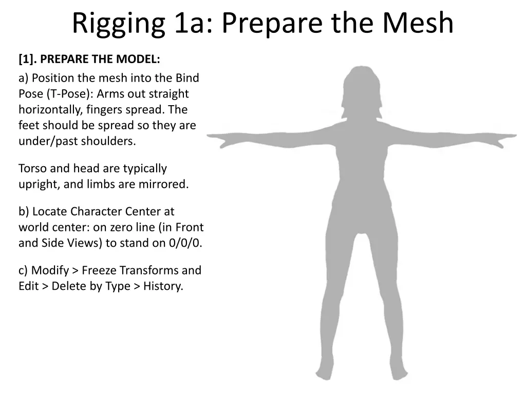rigging 1a prepare the mesh