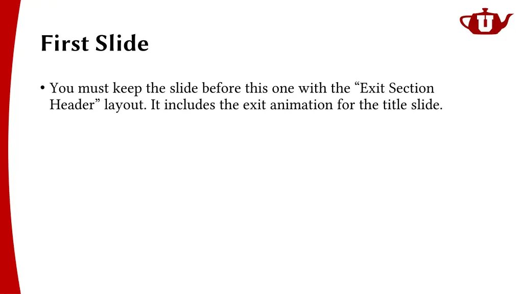 first slide