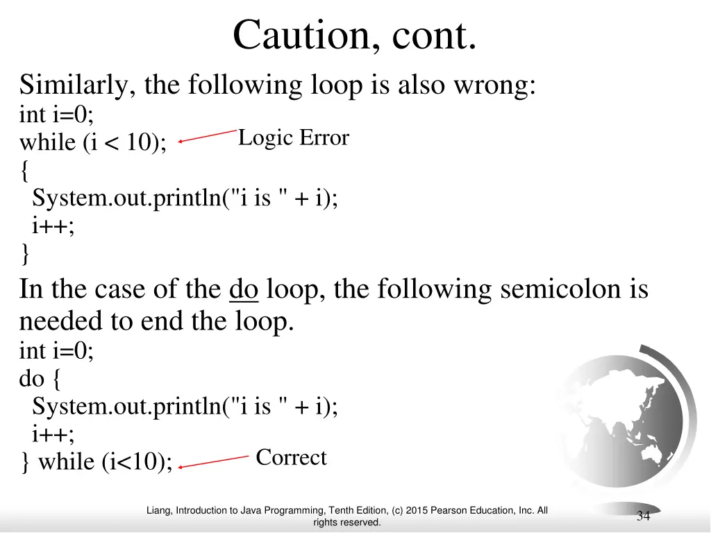 caution cont