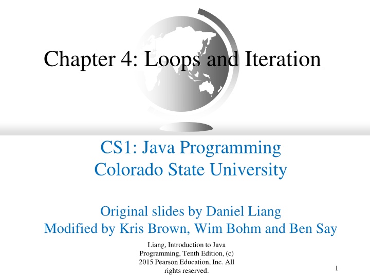 chapter 4 loops and iteration
