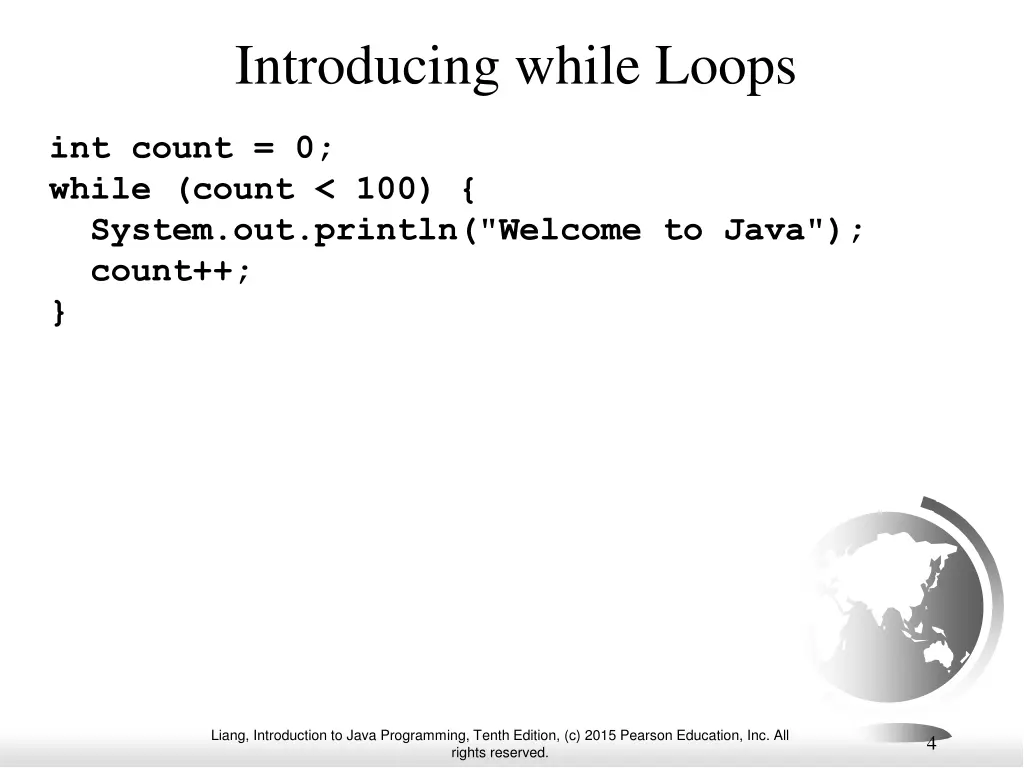 introducing while loops