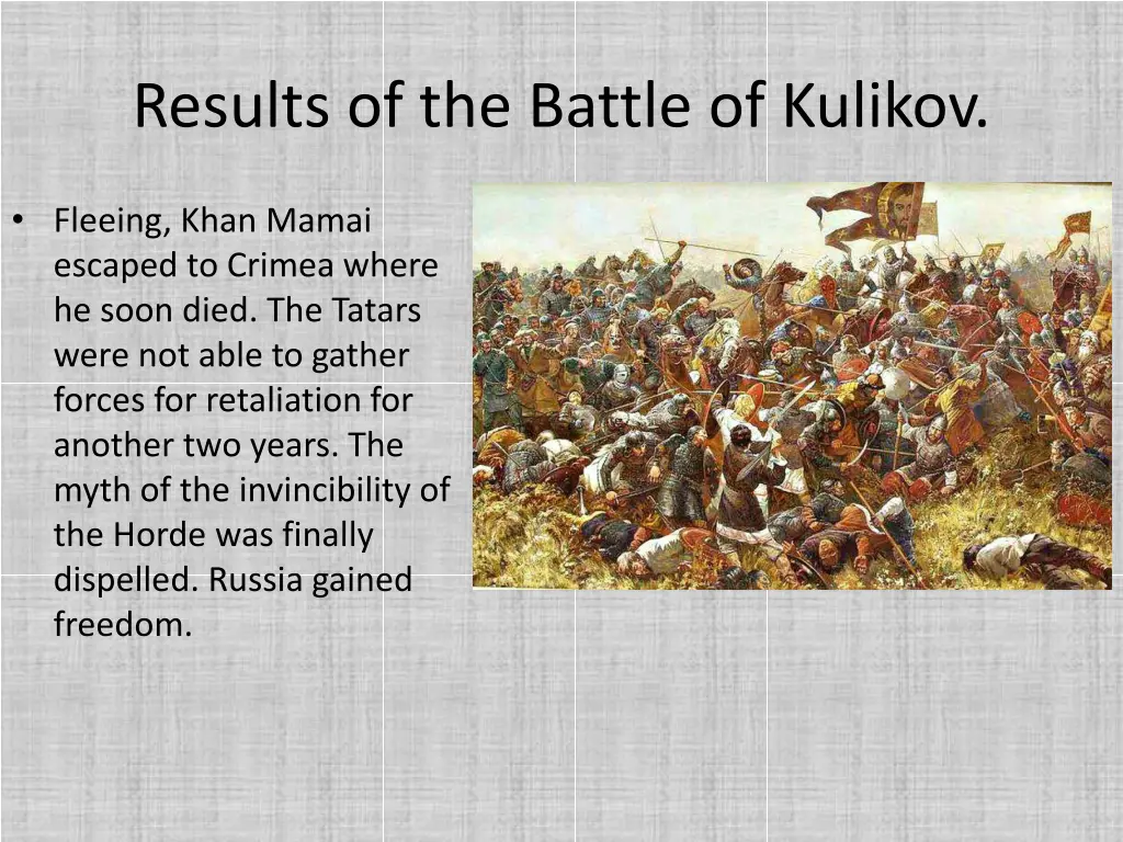 results of the battle of kulikov