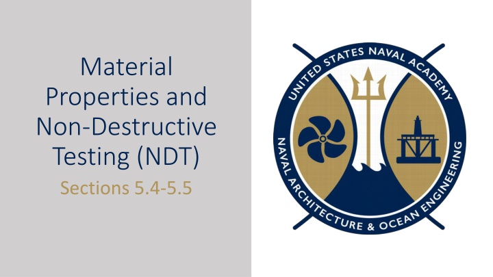 material properties and non destructive testing