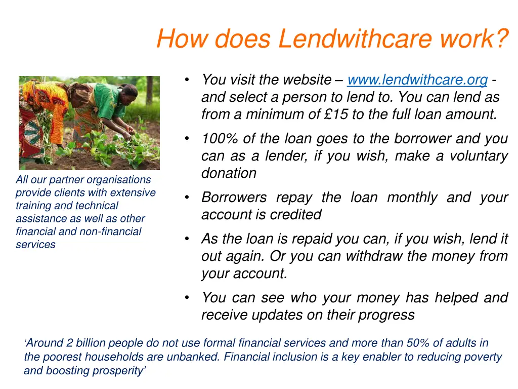 how does lendwithcare work