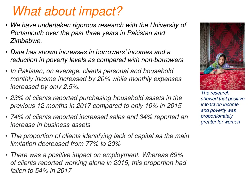 what about impact we have undertaken rigorous