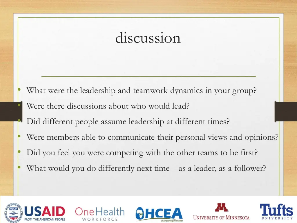 discussion