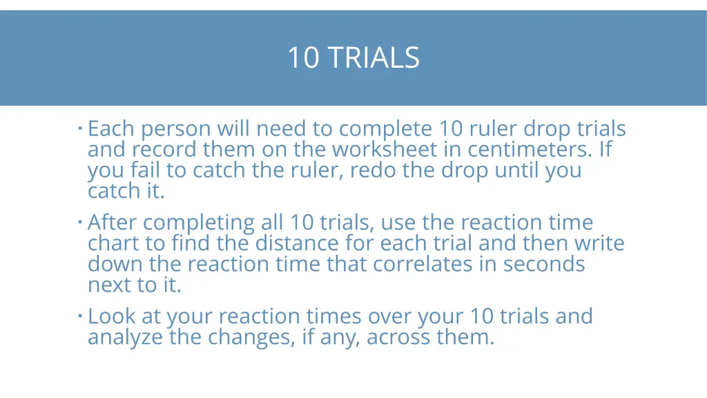 10 trials