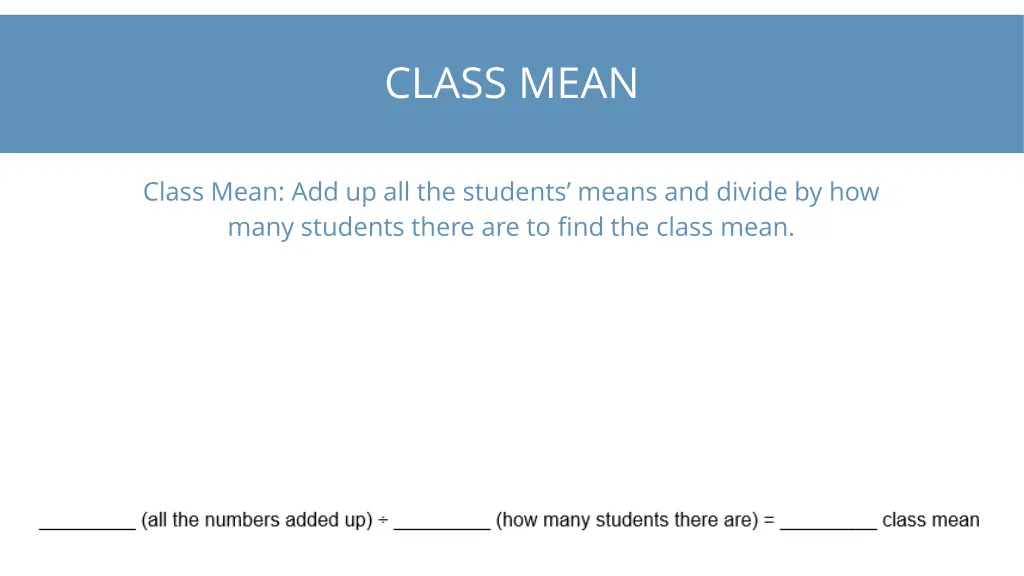 class mean