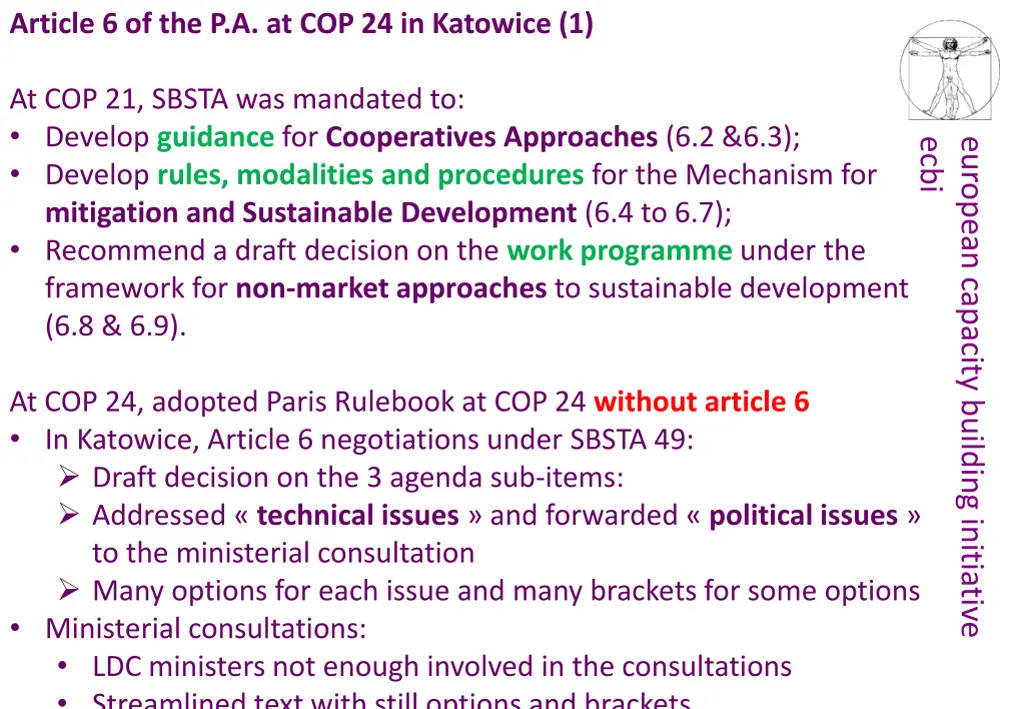 article 6 of the p a at cop 24 in katowice 1