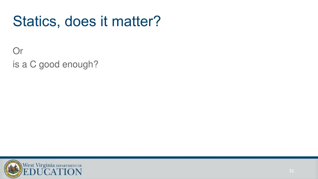 statics does it matter 1
