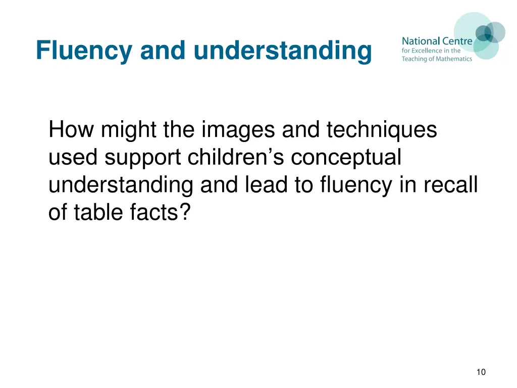 fluency and understanding