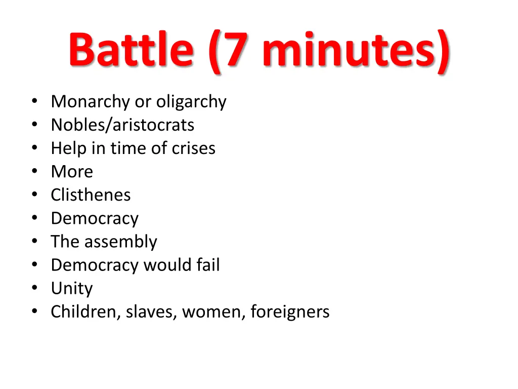 battle 7 minutes