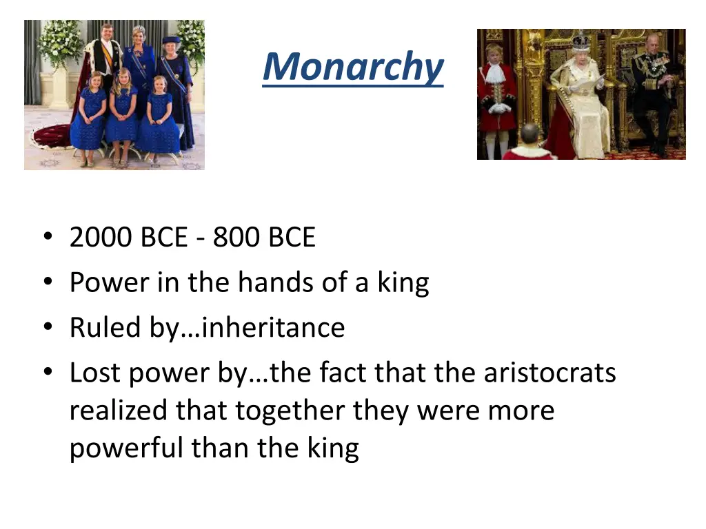 monarchy