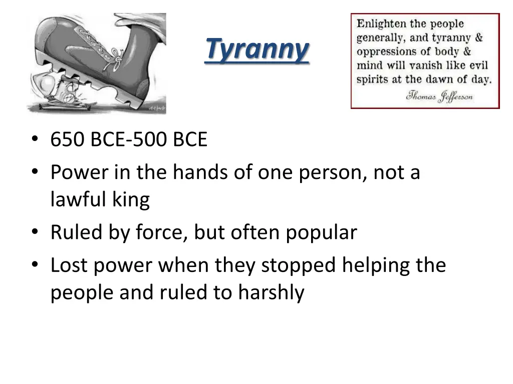 tyranny
