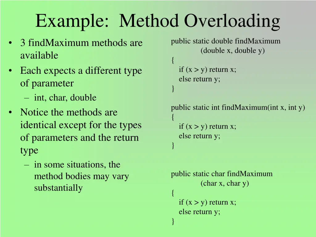 example method overloading