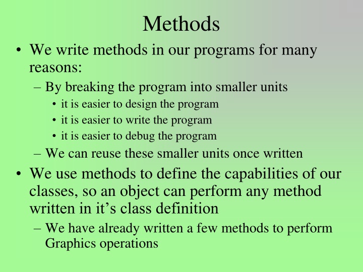 methods