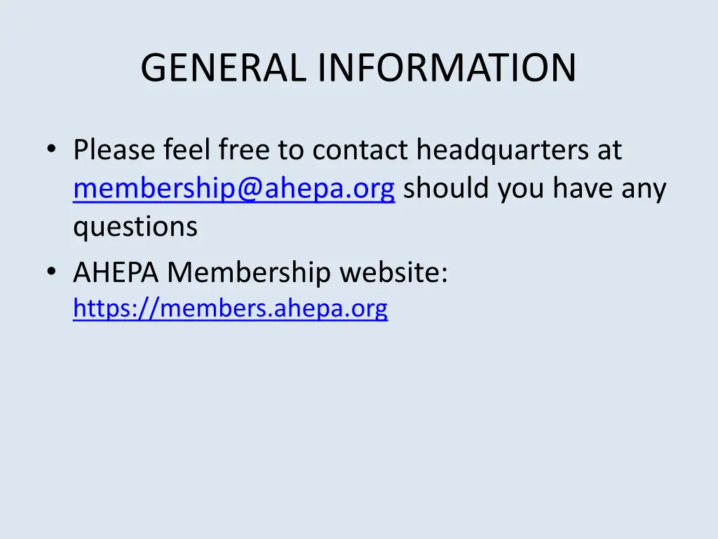 general information
