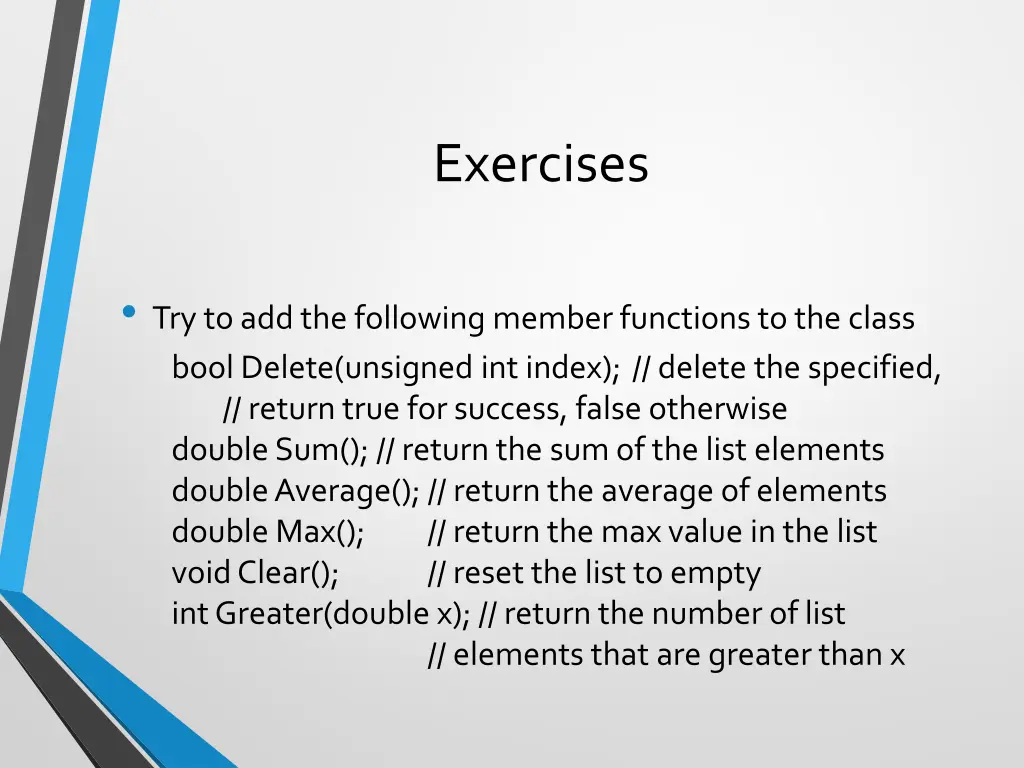 exercises
